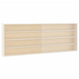 Wooden Collector's Display Case with Doors 100x8,5x37cm - Top-Down View