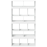 Room Divider White 100x33x187,5 cm Engineered Wood - Side View