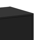 Apothecary Cabinet Black 30x41x174.5 cm Engineered Wood - Low Angle