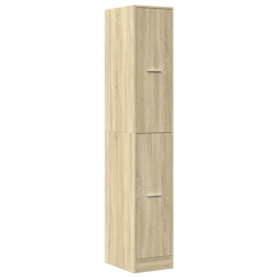 Apothecary Cabinet Sonoma Oak 30x41x174.5 cm Engineered Wood