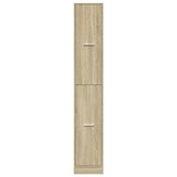 Apothecary Cabinet Sonoma Oak 30x41x174.5 cm Engineered Wood - 45-Degree Angle