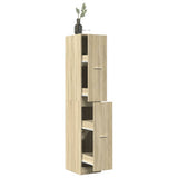 Apothecary Cabinet Sonoma Oak 30x41x174.5 cm Engineered Wood