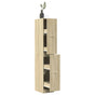 Apothecary Cabinet Sonoma Oak 30x41x174.5 cm Engineered Wood