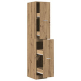 Apothecary Cabinet Artisian Oak 30x41x174.5 cm Engineered Wood