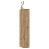 Apothecary Cabinet Artisian Oak 30x41x174.5 cm Engineered Wood - 45-Degree Angle