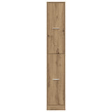 Apothecary Cabinet Artisian Oak 30x41x174.5 cm Engineered Wood - Rear View