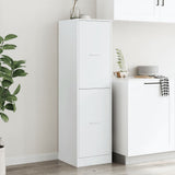 Apothecary Cabinet White 40x41x144.5 cm Engineered Wood - Side View
