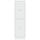 Apothecary Cabinet White 40x41x144.5 cm Engineered Wood - 45-Degree Angle