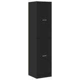Apothecary Cabinet Black 40x41x174.5 cm Engineered Wood - Top-Down View