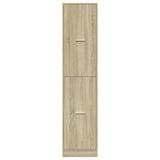 Apothecary Cabinet Sonoma Oak 40x41x174.5 cm Engineered Wood - 45-Degree Angle