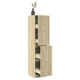 Apothecary Cabinet Sonoma Oak 40x41x174.5 cm Engineered Wood