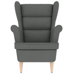 Armchair Dark Grey 74x84x100 cm Fabric