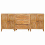 Sideboard 3 pcs 180 x 33.5 x 75 cm Solid mango wood Brown