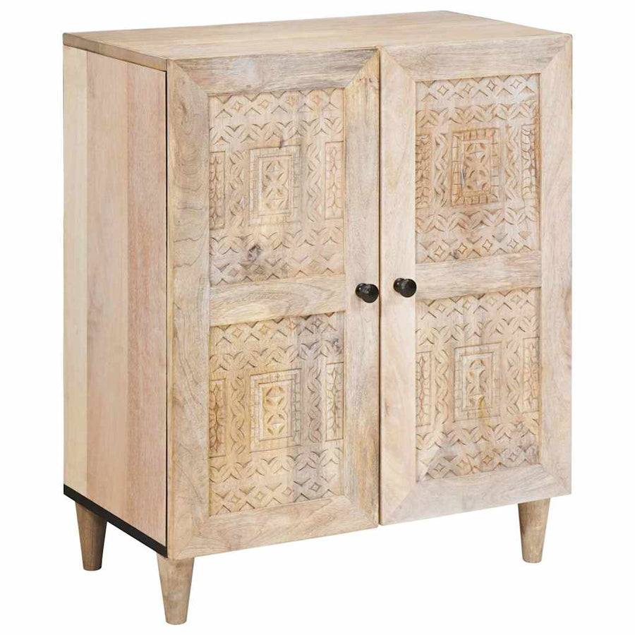 Sideboard 3 pcs 180 x 33.5 x 75 cm Solid mango wood White