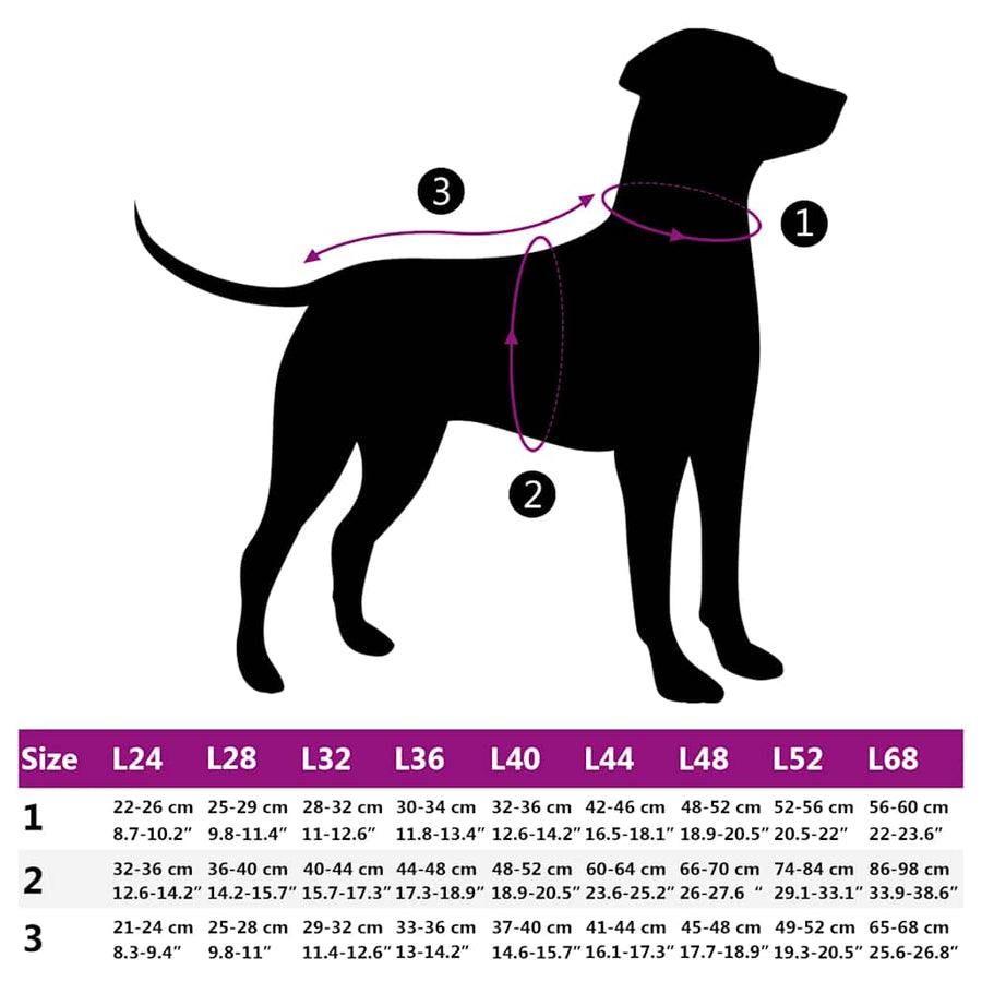 Dog Coat with Harness Waterproof Reflective Purple L