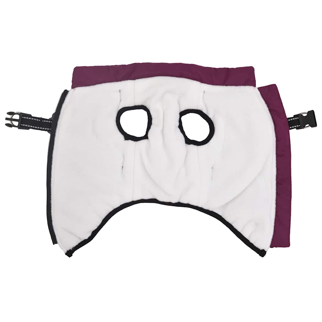 Dog Coat with Harness Waterproof Reflective Purple 2XL