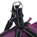 Dog Coat with Harness Waterproof Reflective Purple 2XL