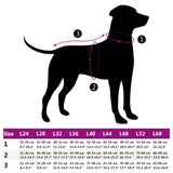 Dog Coat with Harness Waterproof Reflective Purple 3XL