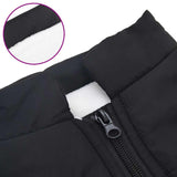 Dog Coat with Harness Waterproof Reflective Black S - Close-Up Angle