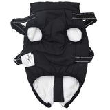 Dog Coat with Harness Waterproof Reflective Black M
