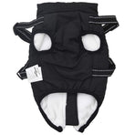 Dog Coat with Harness Waterproof Reflective Black M