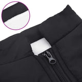 Dog Coat with Harness Waterproof Reflective Black M - Close-Up Angle