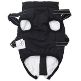 Dog Coat with Harness Waterproof Reflective Black XL