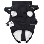 Dog Coat with Harness Waterproof Reflective Black XL