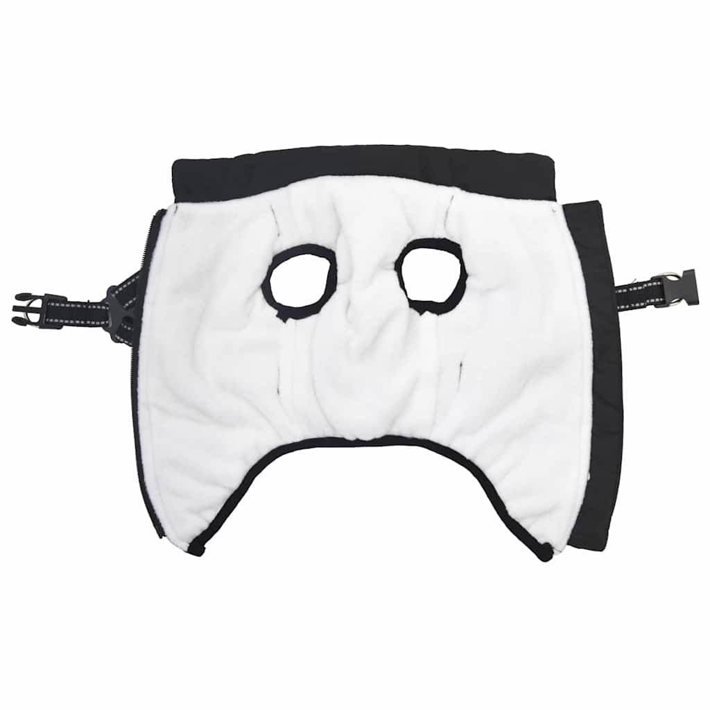 Dog Coat with Harness Waterproof Reflective Black 2XL