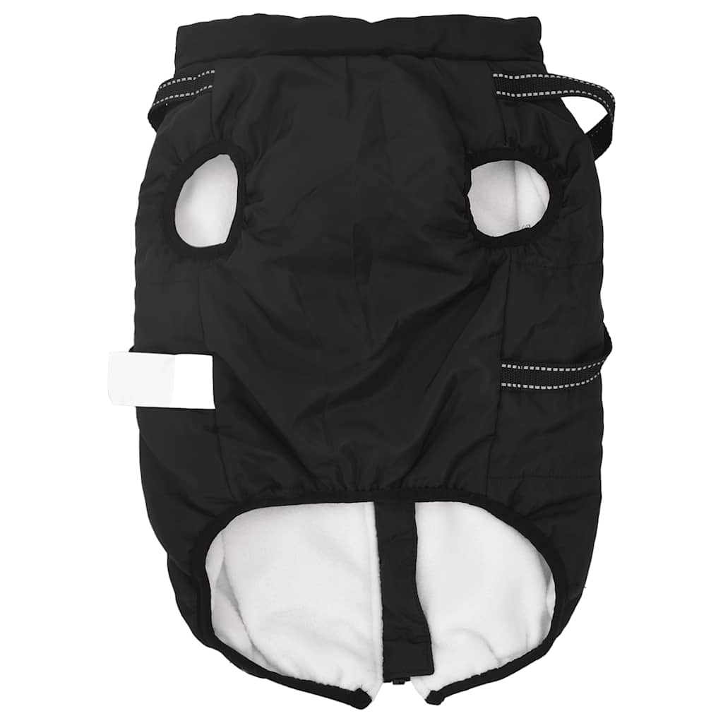 Dog Coat with Harness Waterproof Reflective Black 3XL