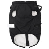 Dog Coat with Harness Waterproof Reflective Black 3XL