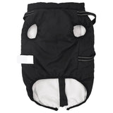 Dog Coat with Harness Waterproof Reflective Black 3XL - 45-Degree Angle