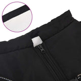 Dog Coat with Harness Waterproof Reflective Black 3XL - Close-Up Angle