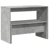 3 Piece Dining Table and Bench Set Concrete Grey Engineered Wood