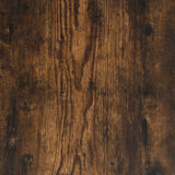 3 Piece Dining Table and Bench Set Smoked Oak Engineered Wood