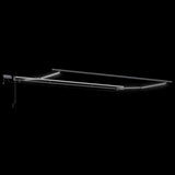 Manual Retractable Awning with LEDs Brown 400x300 cm - Close-Up Angle