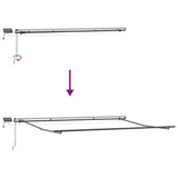 Manual Retractable Awning with LEDs Brown 400x300 cm