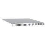 Manual Retractable Awning Anthracite and White 400x300 cm