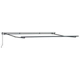 Manual Retractable Awning Anthracite and White 400x300 cm