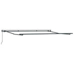 Manual Retractable Awning Anthracite and White 400x300 cm