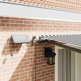 Manual Retractable Awning with LEDs Anthracite&White 400x300 cm - Top-Down View