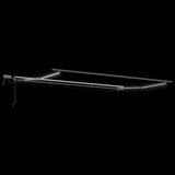 Manual Retractable Awning with LEDs Anthracite&White 400x300 cm - Close-Up Angle