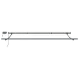 Manual Retractable Awning with LEDs Anthracite&White 400x300 cm