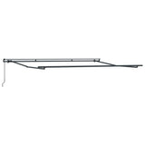 Manual Retractable Awning Anthracite and White 500x300 cm