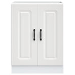 Sink Base Cabinet Kalmar White 60x46x81.5 cm Engineered Wood