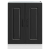 Sink Base Cabinet "Kalmar" Black 60x46x81,5 cm Engineered Wood