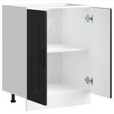 Sink Base Cabinet "Kalmar" Black 60x46x81,5 cm Engineered Wood