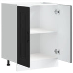 Sink Base Cabinet "Kalmar" Black 60x46x81,5 cm Engineered Wood