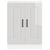 Sink Base Cabinet "Kalmar" High Gloss White 60x46x81,5 cm Engineered Wood