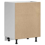 Sink Base Cabinet "Kalmar" High Gloss White 60x46x81,5 cm Engineered Wood